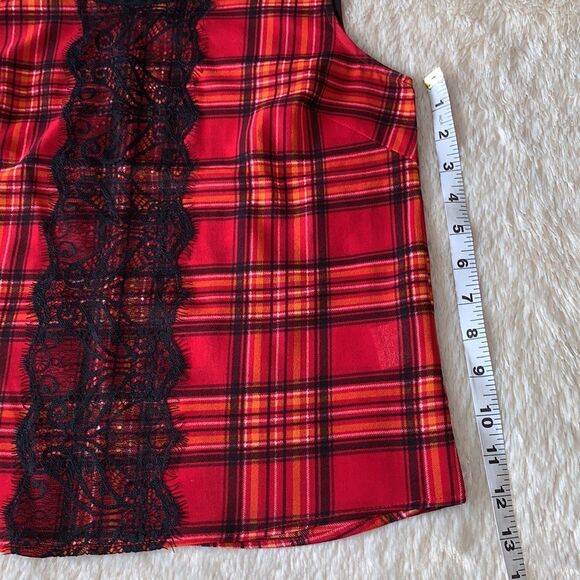 Rampage red and black plaid tank top size small - Picture 16 of 16
